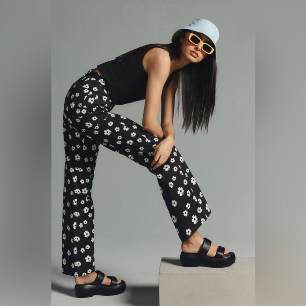 ROLLA'S Black Floral Pants